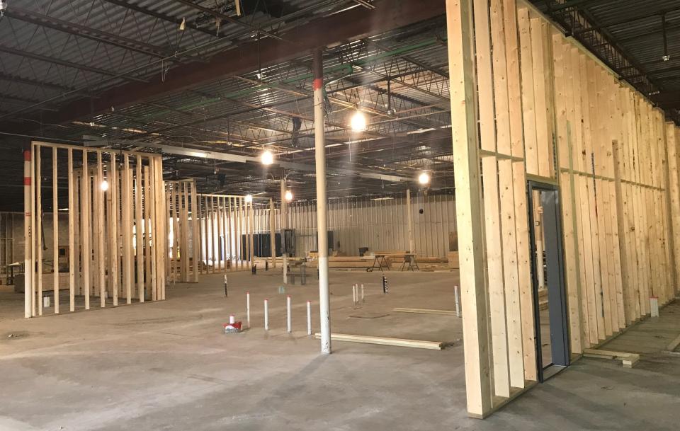 Construction is underway in the long-closed Pamida store in Sturgeon Bay for Door County Sandbox, a bar/restaurant with ax throwing, golf simulators and other virtual sports, and Door County Gala, an events center and entertainment and concert site. Both are expected to open by December.
