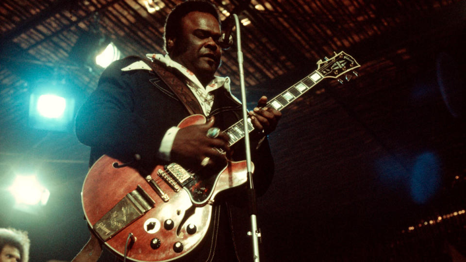 Freddie King performing on stage