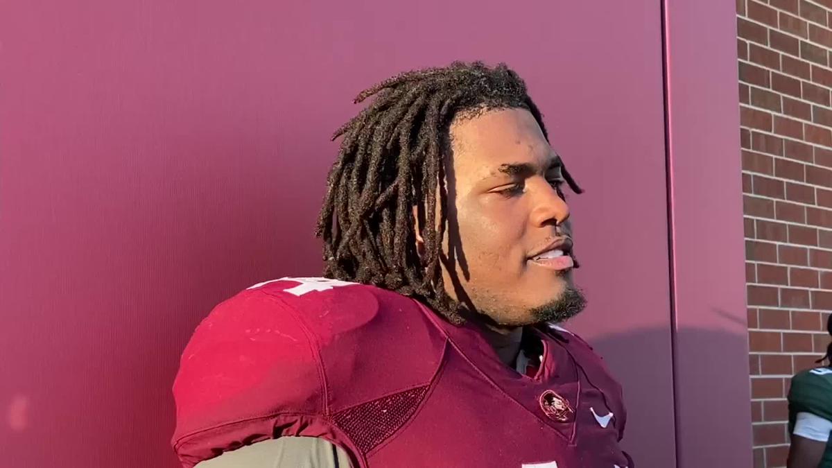 Watch Florida State football defensive lineman Joshua Farmer talks