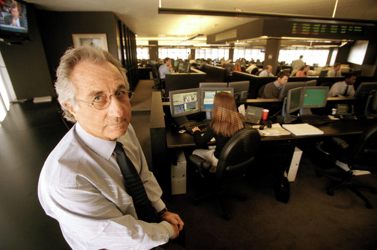 Bernard Madoff, chairman of Bernard L. Madoff Investment Securities, in his office in New York.