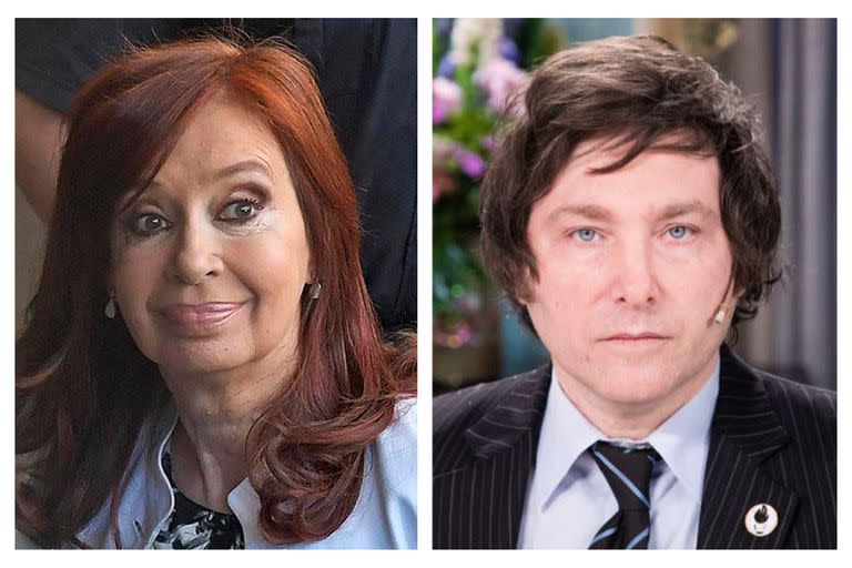 Cristina Kirchner y Javier Milei