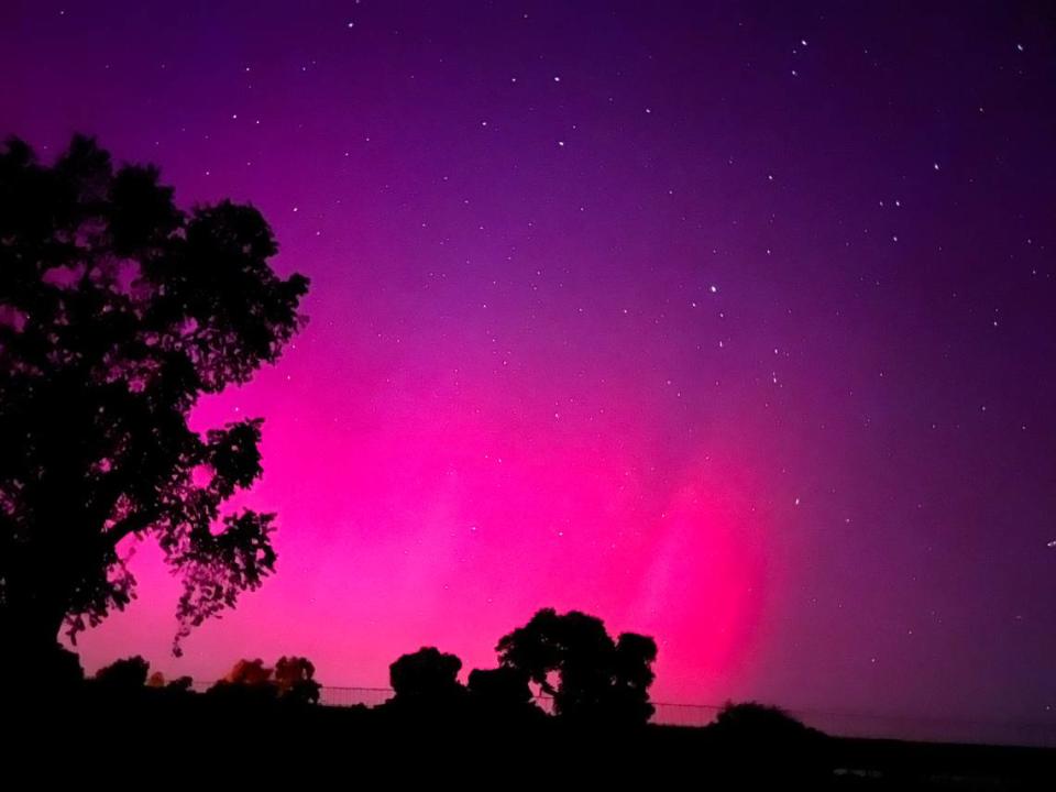 The northern lights were visible over Paso Robles on May 10, 2024.