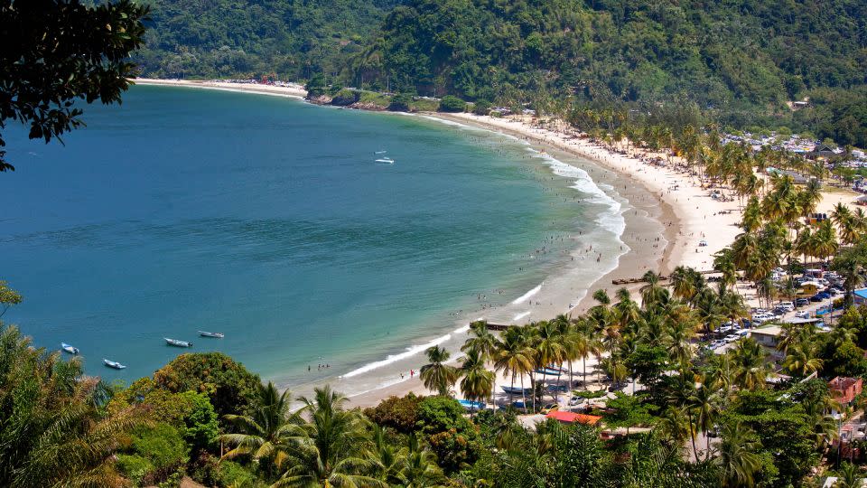 Maracas Bay is known for its food kiosks. - Alamy