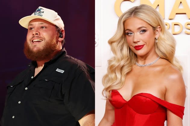 Luke Combs and Megan Moroney are among the top nominees at the 2024 ACM Awards. - Credit: Terry Wyatt/WireImage; Taylor Hill/WireImage