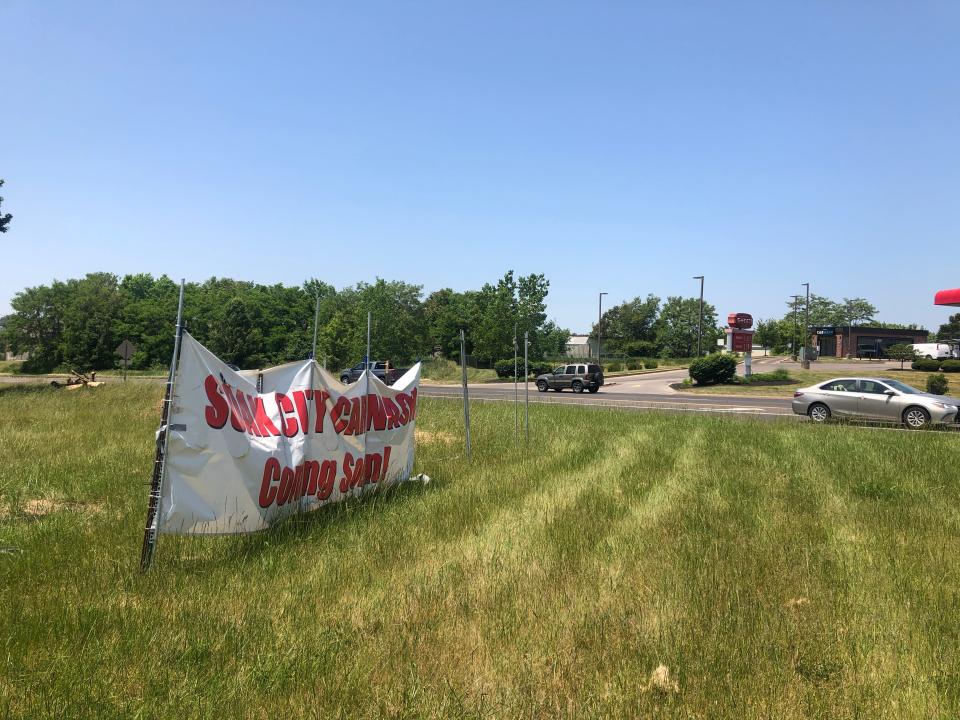 Property at the southwest of corner Applegrove Street NW and Pittsburg Avenue NW in Plain Township near North Canton is turning into a new "Soak City" car wash. Across the street is a Sheetz gas station with its own car wash.