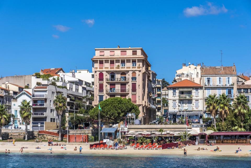 toulon in france, beachfront