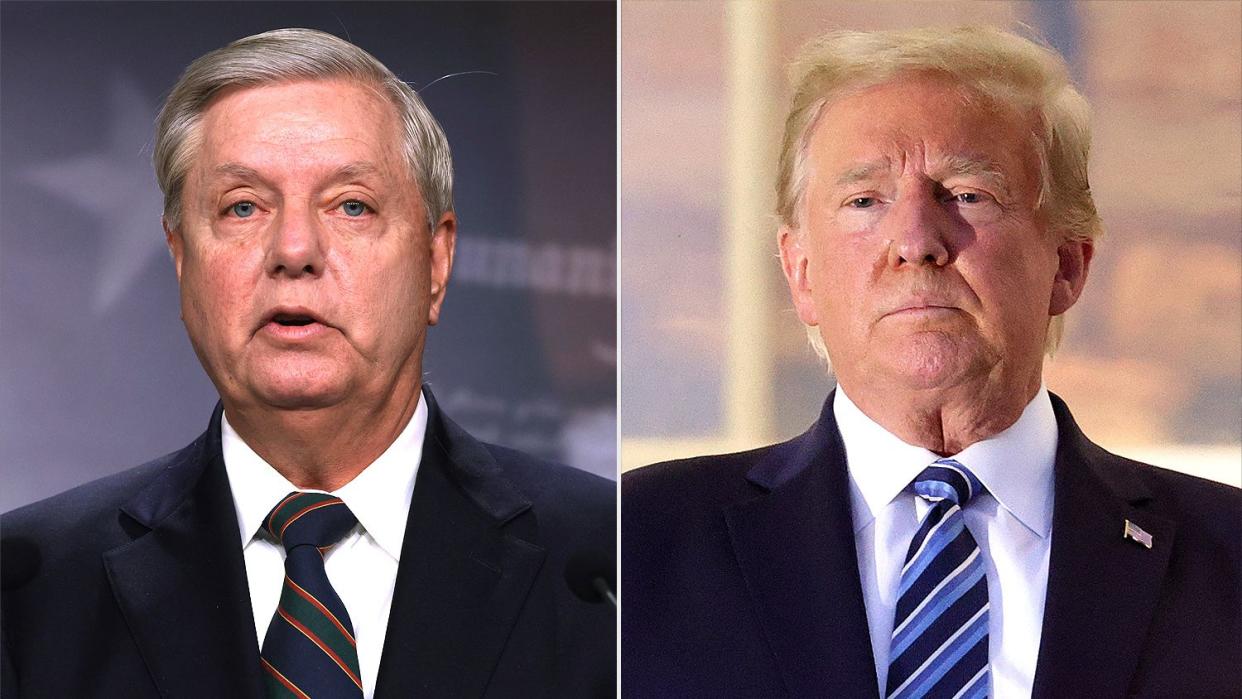 Lindsey Graham and Donald Trump