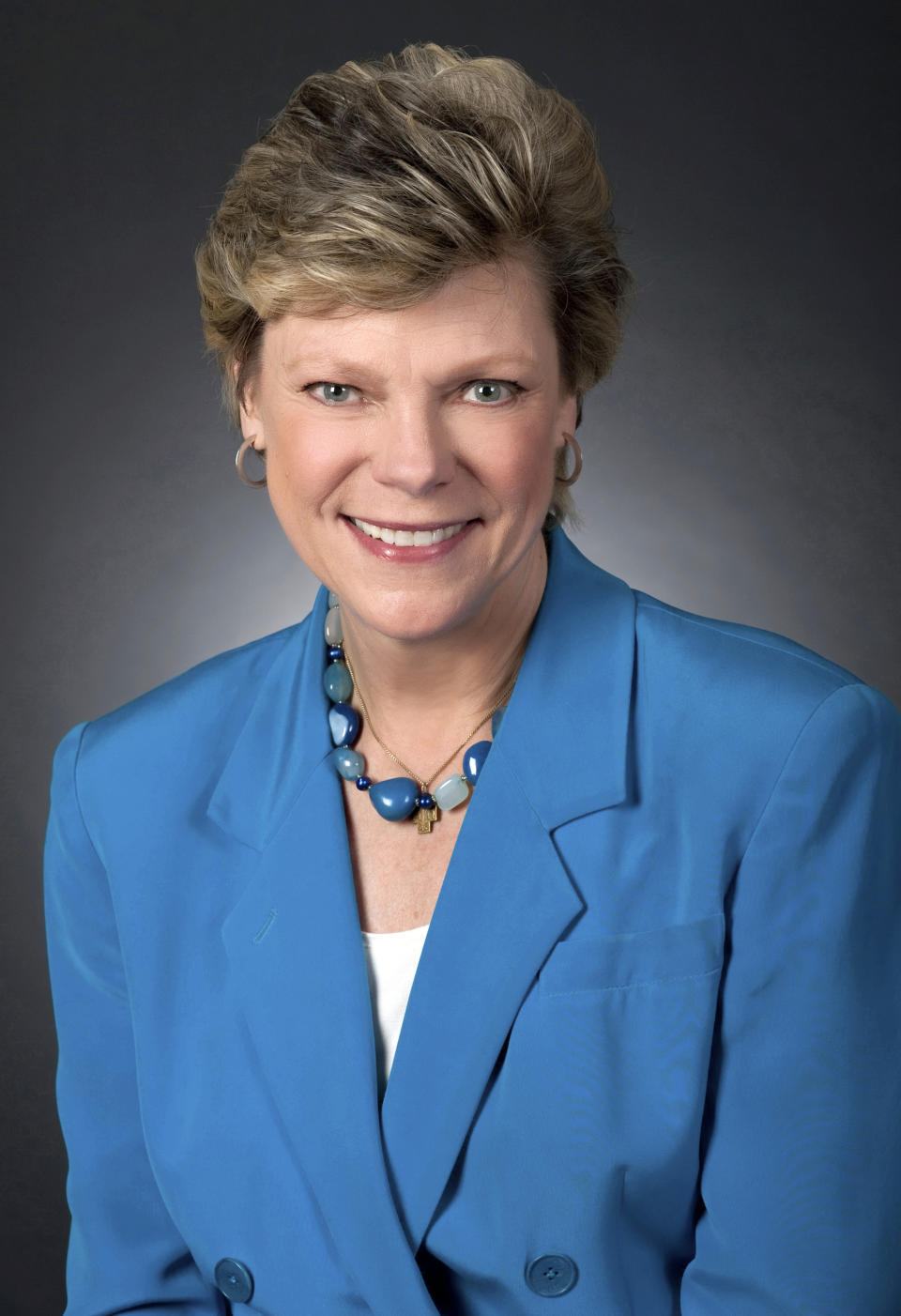 This 2010 photo released by ABC News shows political journalist Cokie Roberts in Washington. Roberts, the daughter of politicians who grew up to cover the family business in Washington for ABC News and NPR over several decades, died Tuesday, Sept. 17, 2019, in Washington of complications from breast cancer. She was 75. (Randy Sager/ABC via AP)