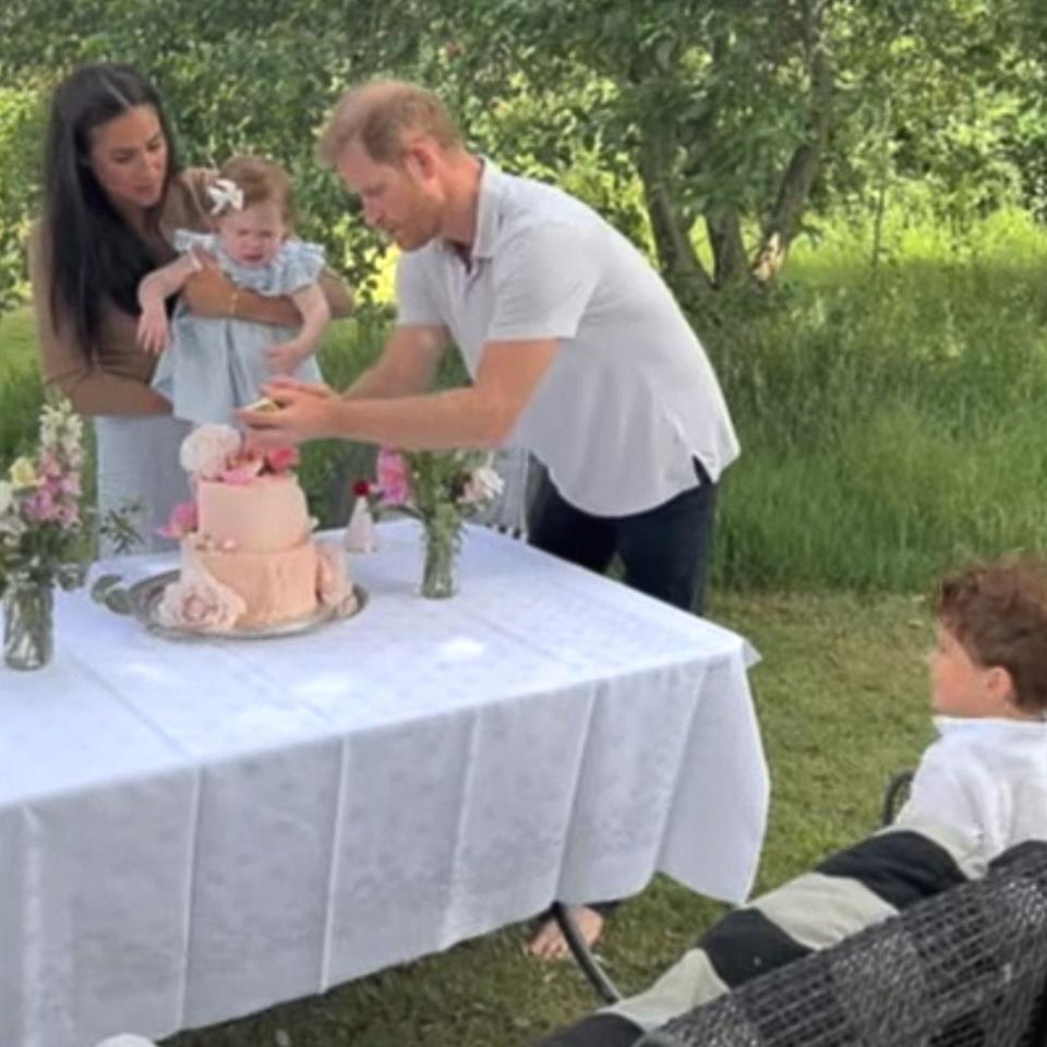 prince harry with children lilibet archie