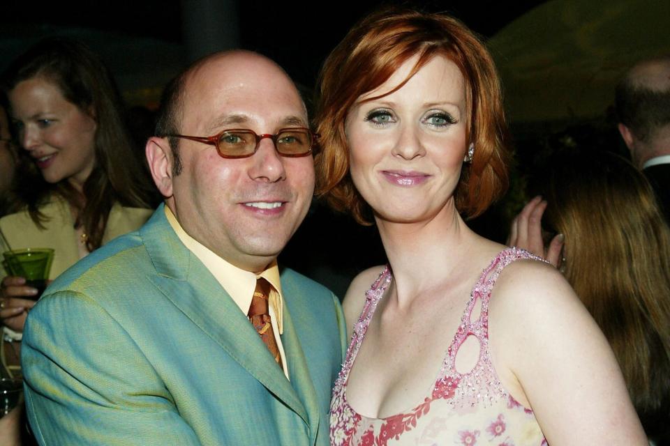 NEW YORK - JUNE 18: (U.S. TABS AND HOLLYWOOD REPORTER OUT) Actors Willie Garson and Cynthia Nixon attend HBO'S "Sex and The City" season premiere screening after-party at the American Museum of Natural History June 18, 2003 in New York City. (Photo by Evan Agostini/Getty Images)