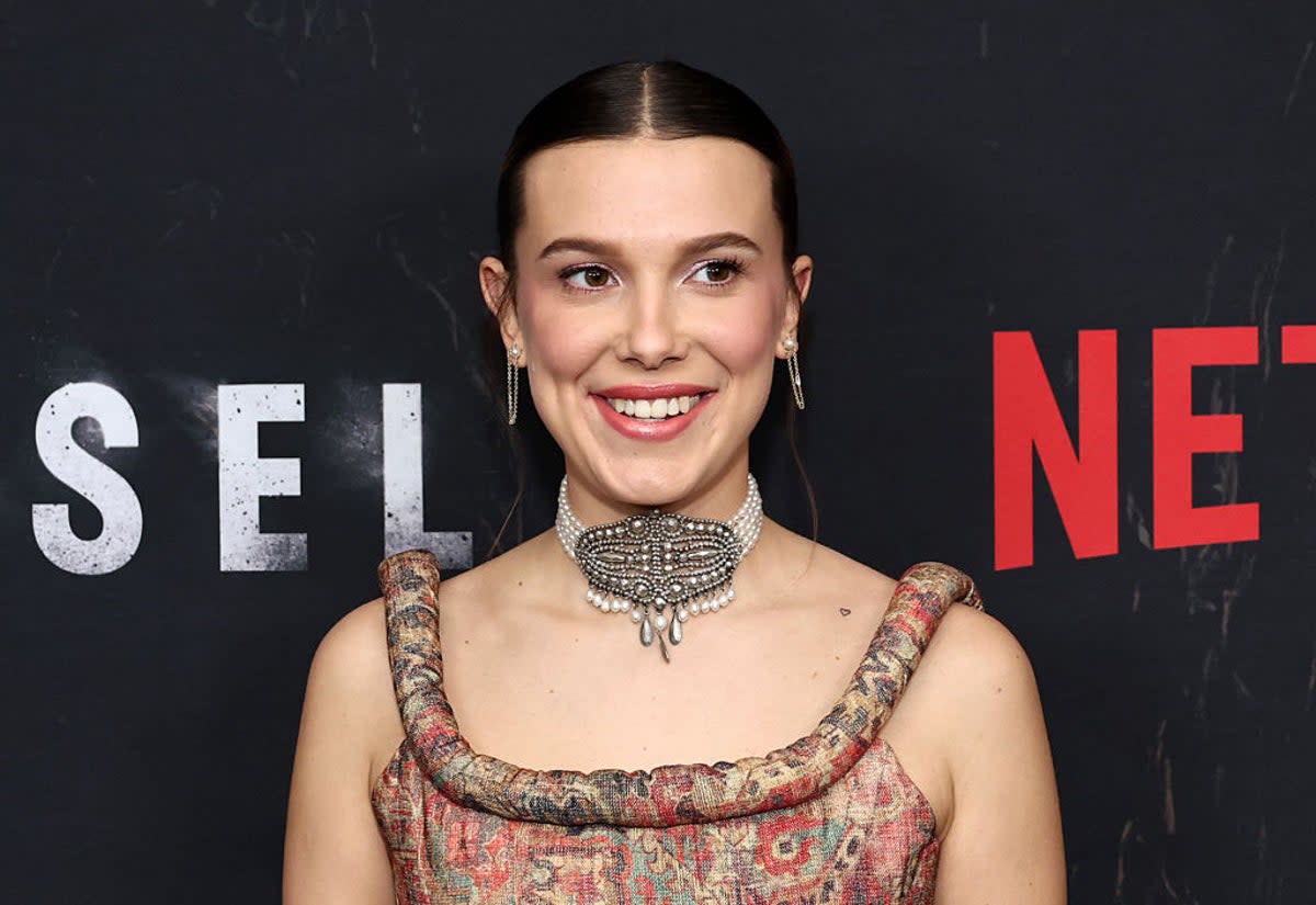 Brit-born Millie Bobby Brown had a distinctive American twang during a recent appearance on a US talk show (Getty Images)