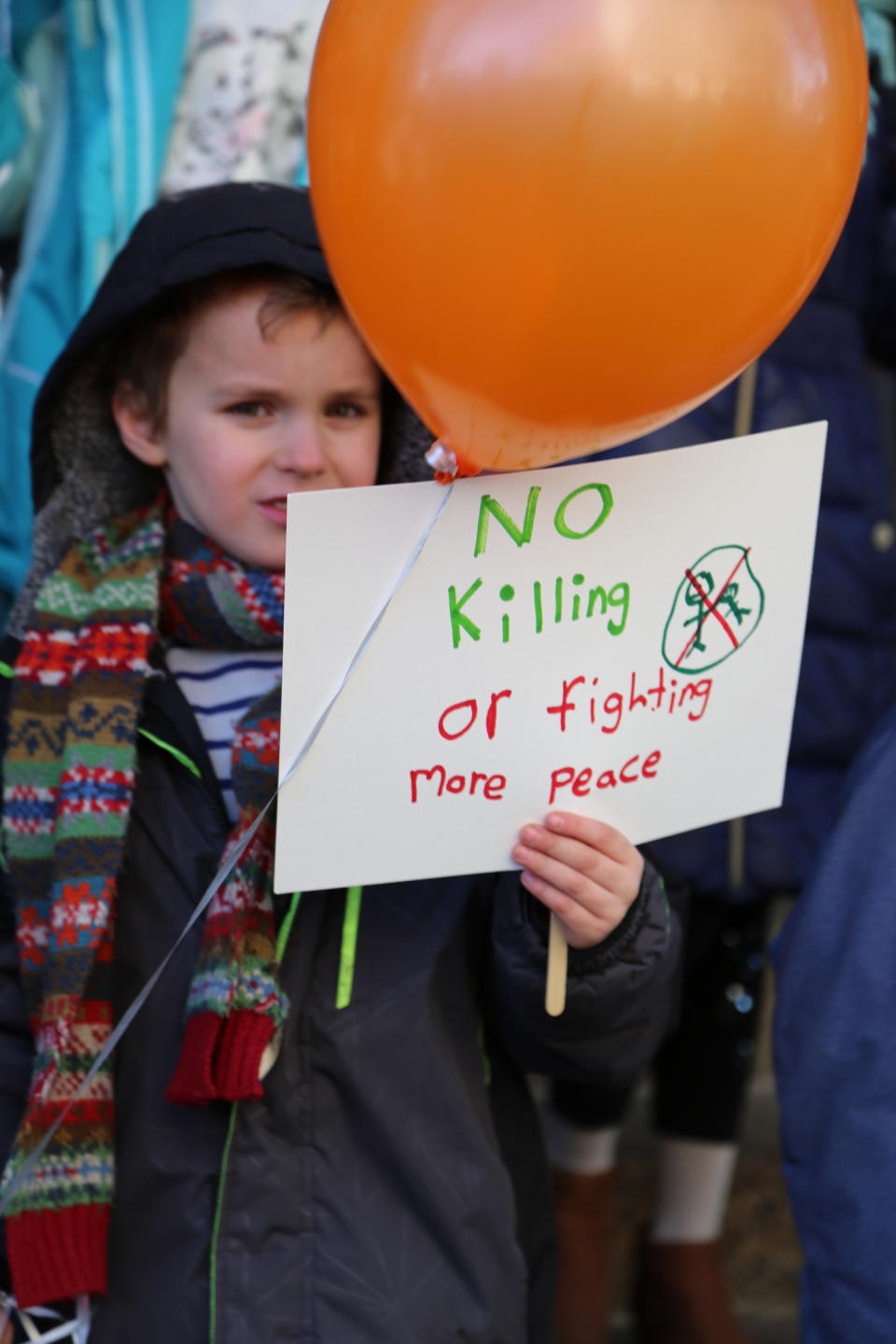 <p>Students at Science, Language and Arts International School participate in a walkout to address school safety and gun violence on March 14, 2018 in Brooklyn, New York. <br> (Photo: Getty Images) </p>