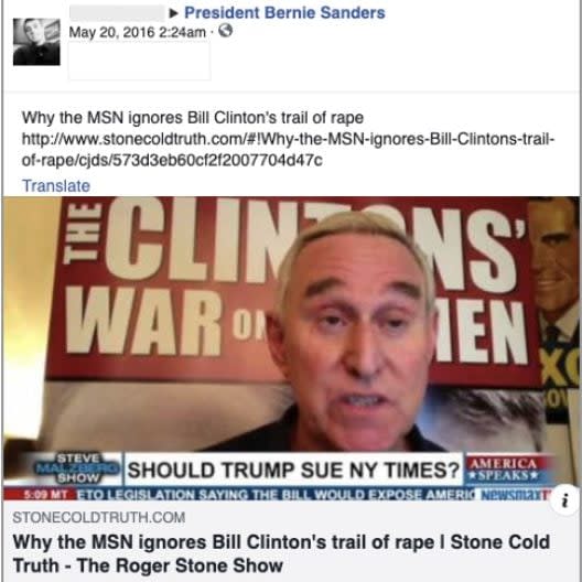 Roger Stone - Facebook