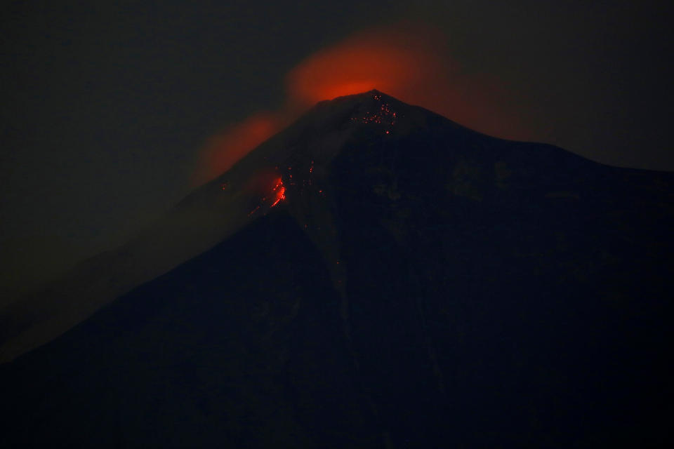 <p>Fuego volcano is pictured after it erupted violently, in San Juan Alotenango, Guatemala June 3, 2018. (Photo: Luis Echeverria/Reuters) </p>