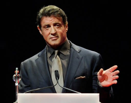 Sylvester Stallone, pictured at an event in Las Vegas last month, played the hero in the 1981 US film "Escape to Victory", based on the story of Soviet footballers who defied the Nazis