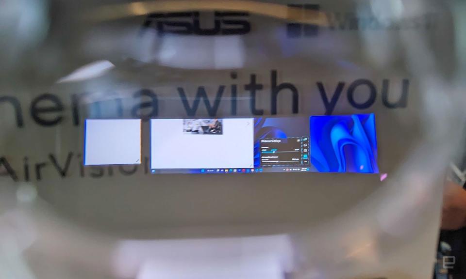 <p>Hands-on photos of ASUS' AirVision M1 glasses from CES 2024.</p>
