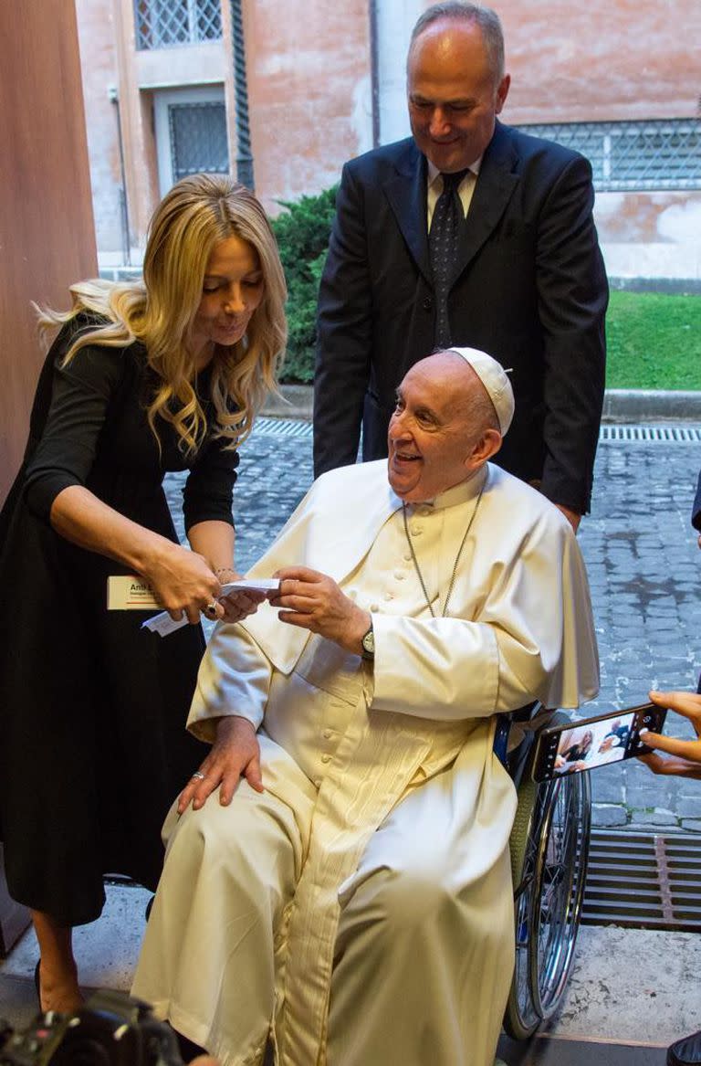 Fabiola Yáñez y el Papa Francisco