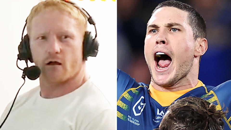 James Graham, pictured here blasting false rumours linking Mitchell Moses to the Roosters.