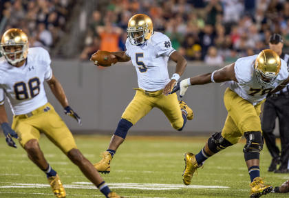 Notre Dame's Everett Golson still has his mobility, but now he's a more complete player. (USA Today)