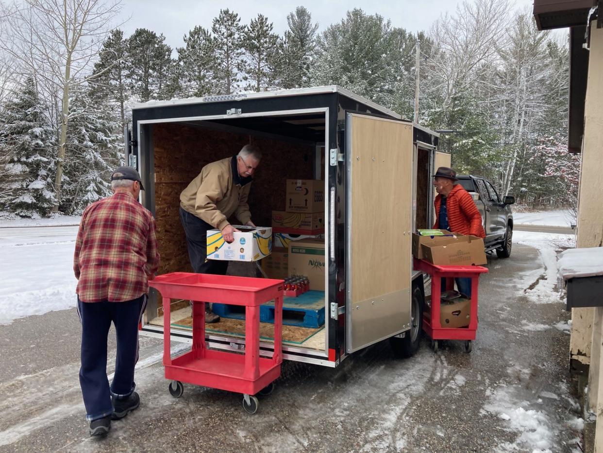 Funding from the Charlevoix County Community Foundation's Urgent Needs grants helped Good Neighbors Food Pantry purchase a new trailer with a braking system to stock their Boyne City food pantry.