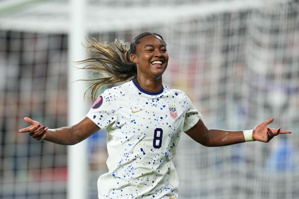 19-year-old Jaedyn Shaw scored the Americans' third goal of the night. (Brad Smith/ISI Photos/Getty Images for USSF)