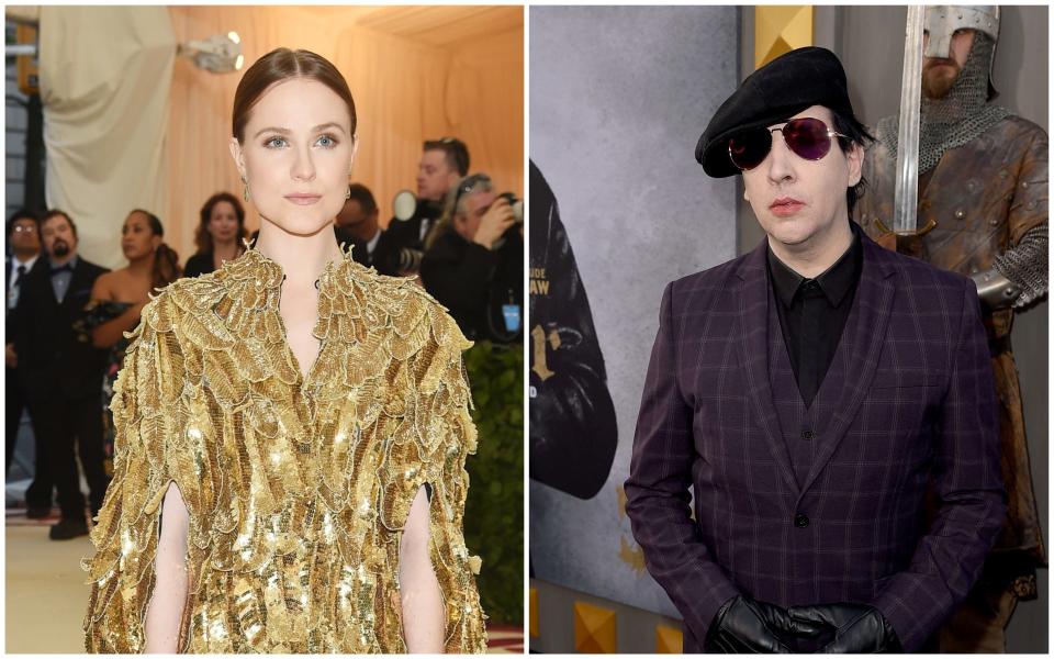 Evan Rachel Wood and Marilyn Manson