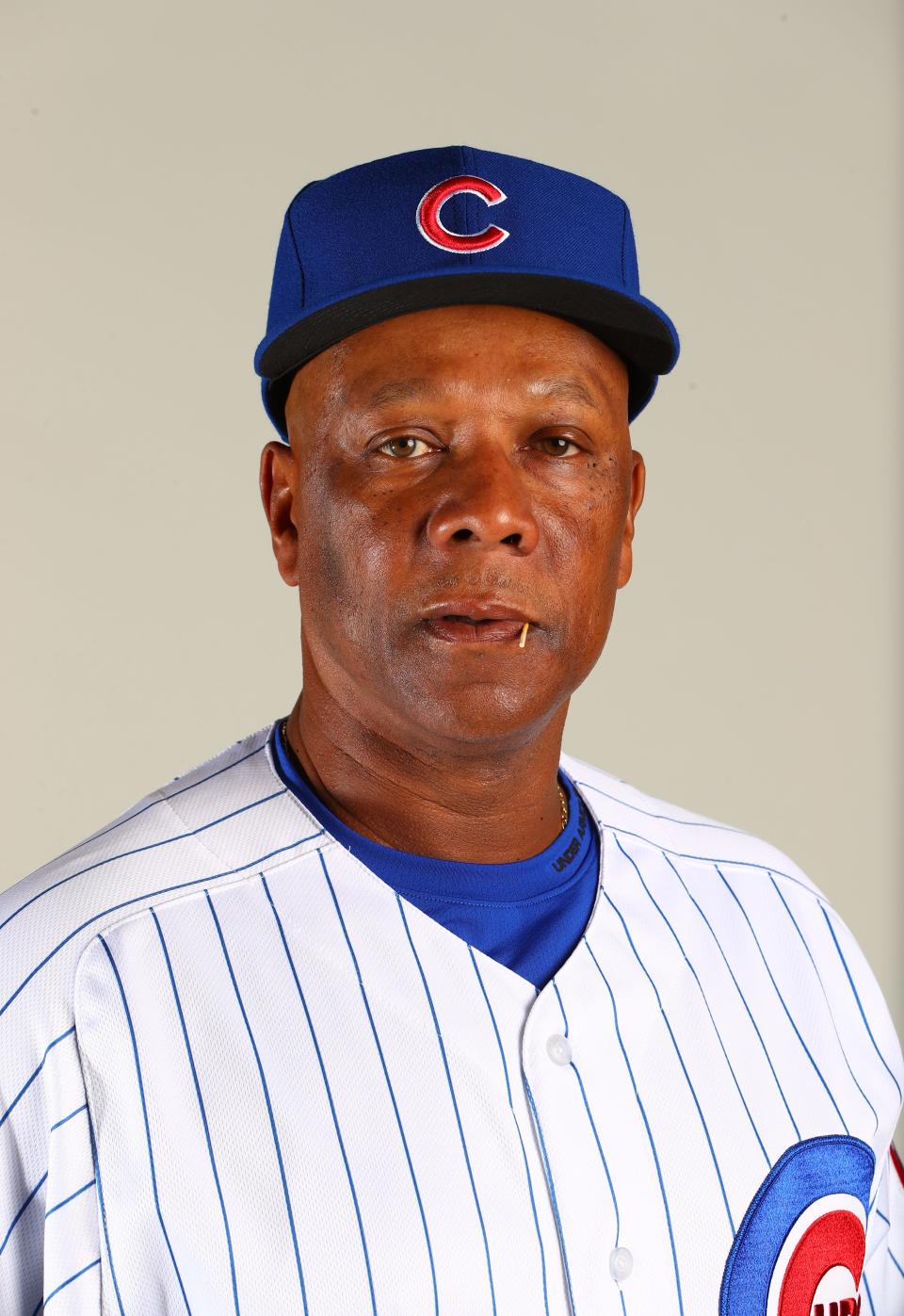 Coach Gary Jones, then the Chicago Cubs third base coach, poses for a portrait during 2017 photo day at Sloan Park. Jones was hired in December 2021 as the manager of the Triple-A Toledo Mud Hens.