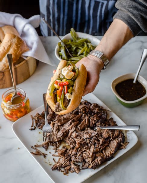 PHOTO: Jeff Mauro's Italian beef sandwich. (Ken Goodman)