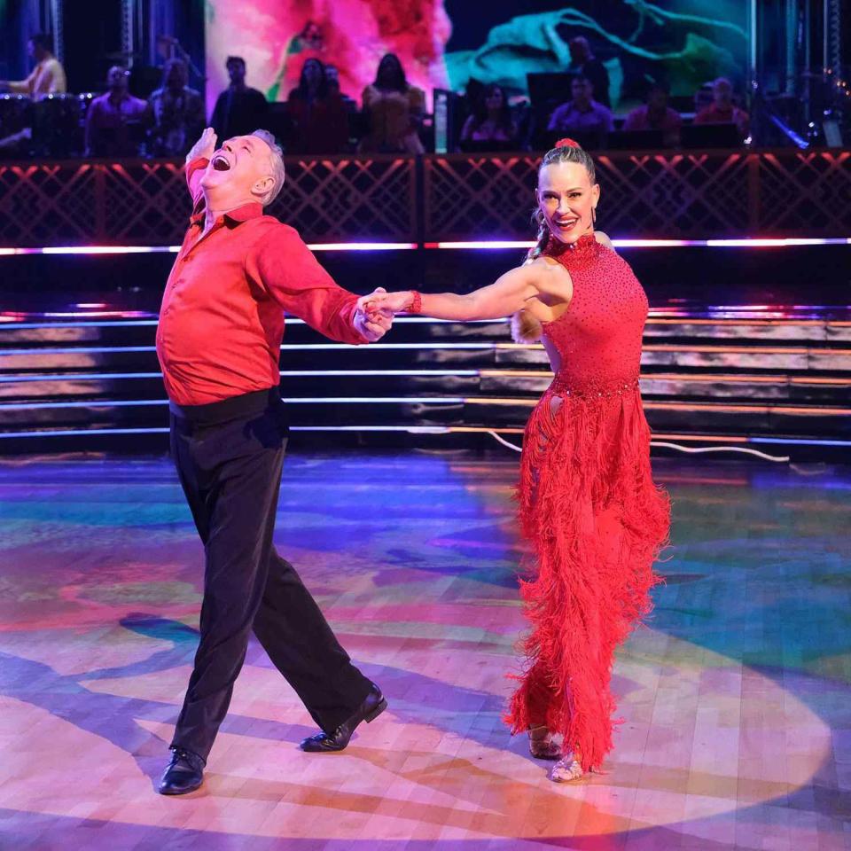 Barry Williams and Peta Murgatroyd on Dancing With the Stars Credit: ABC