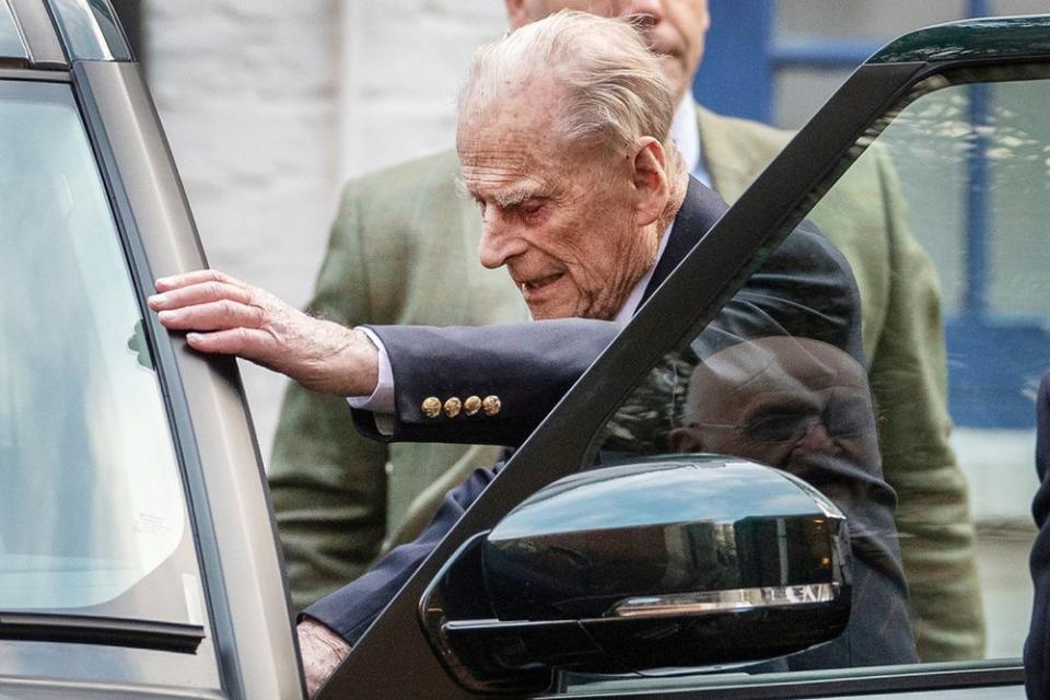 Prince Philip seen leaving King Edward VII hospital in London | Peter MacDiarmid/Shutterstock