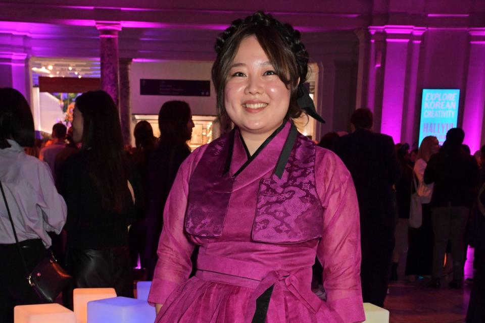 V&A's Hallyu! The Korean Wave - Private View: Yoojin Choi, Exhibition Project Curator for 'Hallyu! The Korean Wave', attends the private view of the V&A's 'Hallyu! The Korean Wave' on September 21, 2022 in London, England. (Dave Benett)