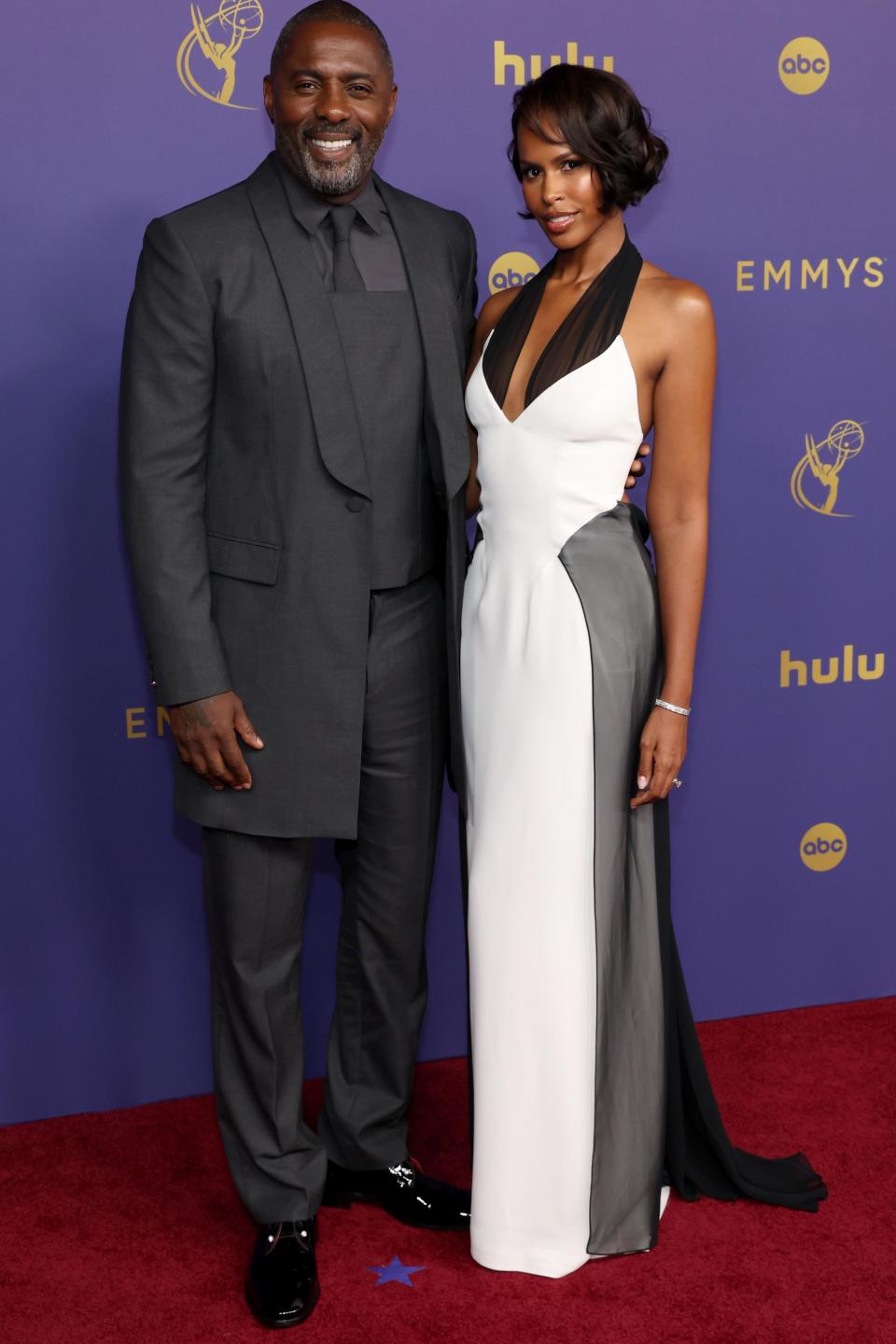  Idris Elba and Sabrina Dhowre Elba attend the 76th Primetime Emmy Awards at Peacock Theater on September 15, 2024 in Los Angeles, California