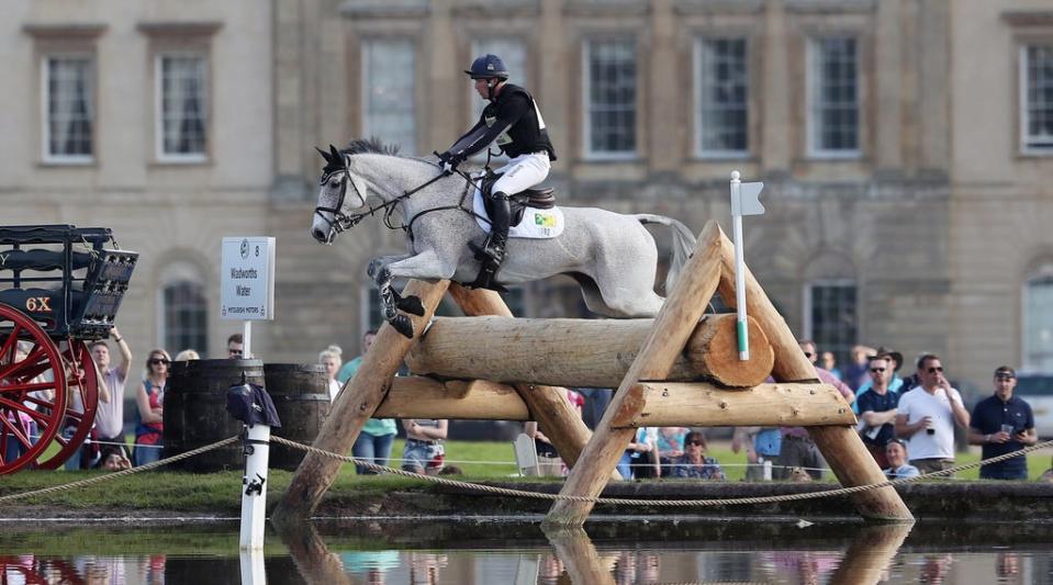 Oliver Townend and Ballaghmor Class on cross-country at the Badminton Horse Trials (David Davies/PA) (PA Archive)