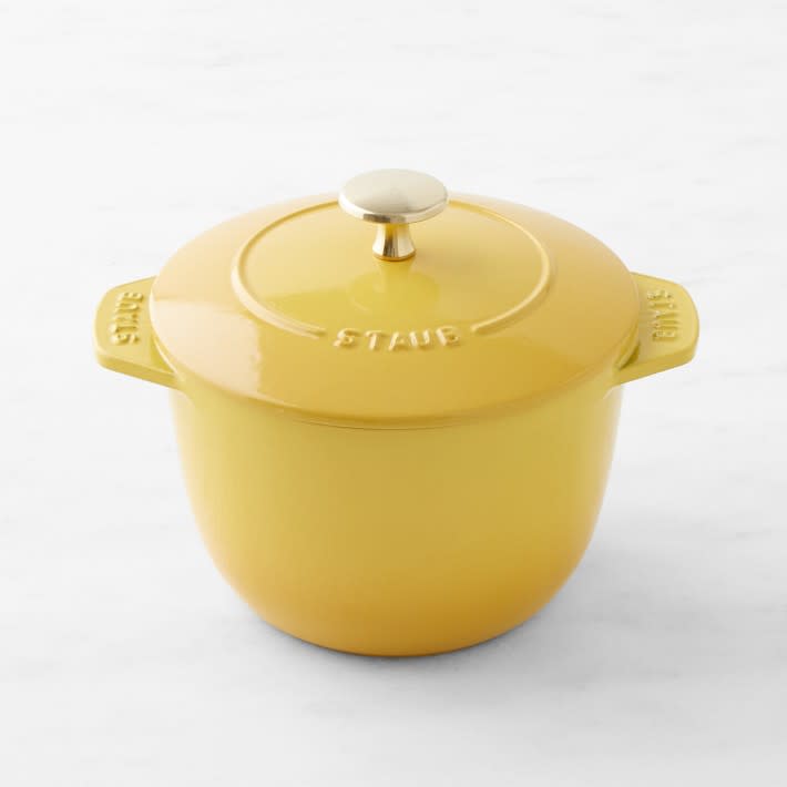 <p><a href="https://go.redirectingat.com?id=74968X1596630&url=https%3A%2F%2Fwww.williams-sonoma.com%2Fproducts%2Fstaub-enameled-cast-iron-petite-french-oven&sref=https%3A%2F%2Fwww.veranda.com%2Fshopping%2Fg60116609%2Fmothers-day-gifts-for-wife%2F" rel="nofollow noopener" target="_blank" data-ylk="slk:Shop Now;elm:context_link;itc:0;sec:content-canvas" class="link rapid-noclick-resp">Shop Now</a></p><p>Petite French Oven</p><p>williams-sonoma.com</p><p>$220.00</p>