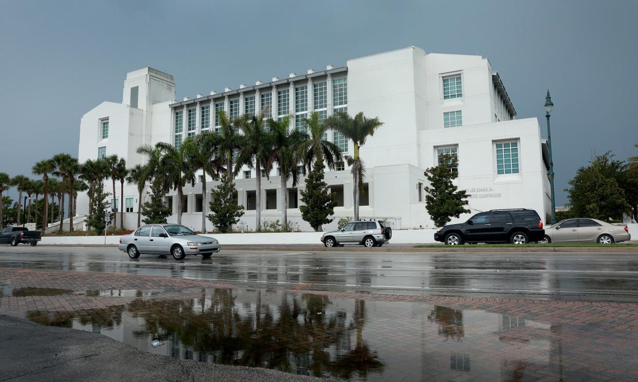 <span>The courthouse in Fort Pierce, Florida.</span><span>Photograph: Joe Raedle/Getty Images</span>