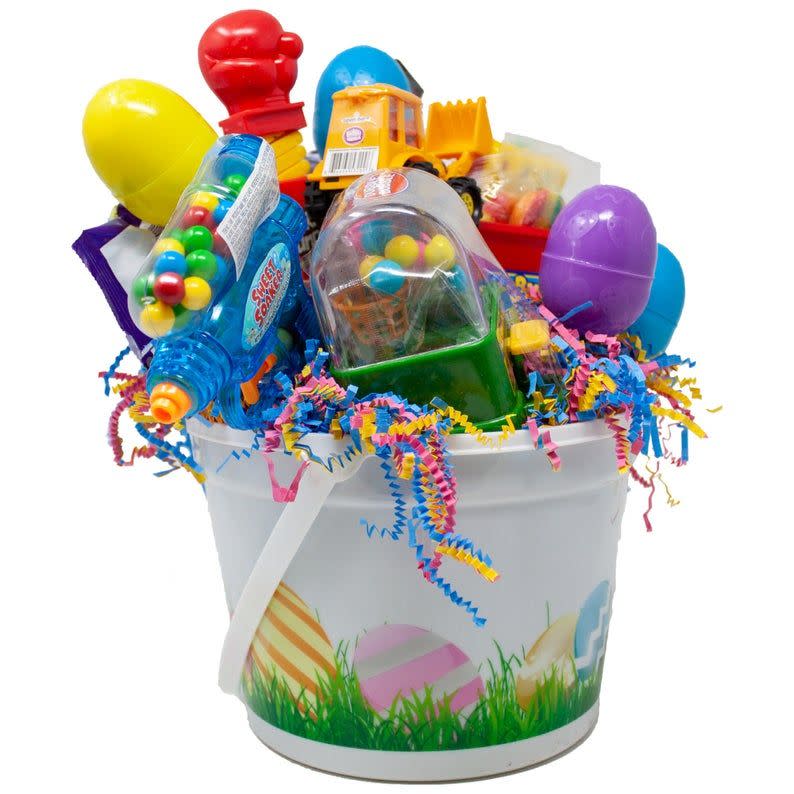 14) Aroundtheclockgifts Pre-Filled Easter Bucket