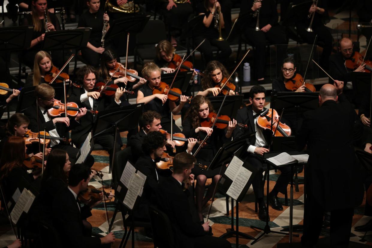 The Hillsdale College Symphony Orchestra performs its final concert of this school year.