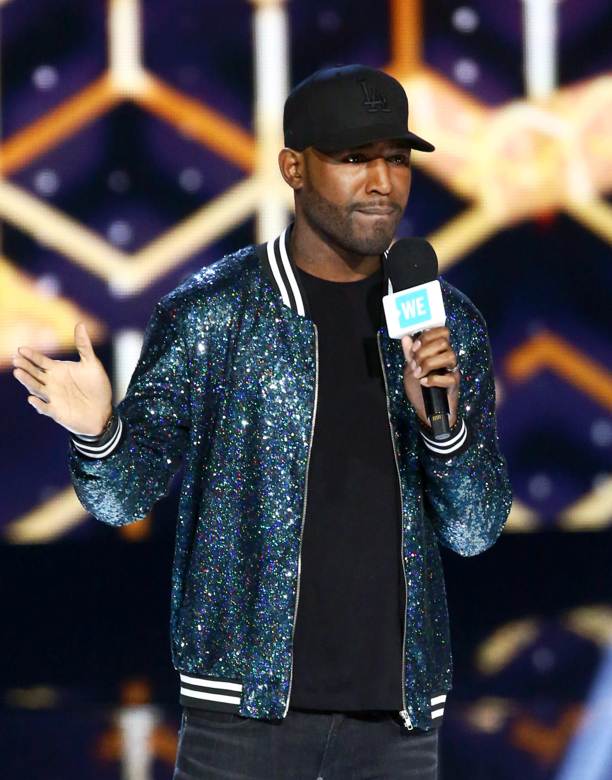 Karamo Brown speaks onstage at WE Day California at The Forum on April 25, 2019. (Photo: Tommaso Boddi/Getty Images for WE Day)