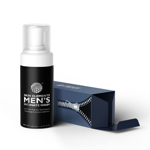 Skin Elements men's intimate wash against white background