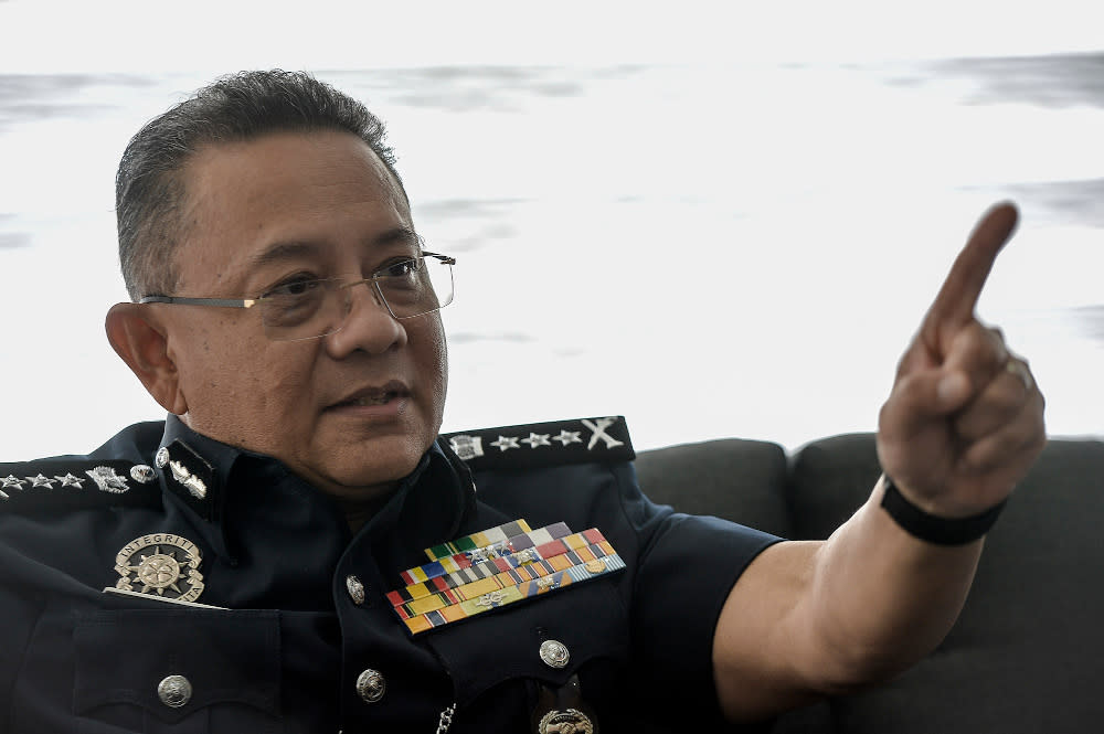 Bukit Aman Commercial Crimes Investigation Department acting director, Commissioner Datuk Saiful Azly Kamaruddin during an interview with Malay Mail July 15, 2020. — Picture by Shafwan Zaidon