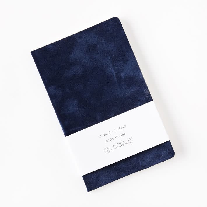 <p>These chic notebooks are made in America using soft velvet and recycled paper. The best part? Public Supply donates 25 percent of the profits to public school art programs throughout the U.S.</p><p>Buy it <a rel="nofollow noopener" href="http://westelm.7eer.net/c/249354/267856/4336?subId1=IS%2CHOL%2CGAL%2CHolidayGiftsThatGiveBack%2Clkane1271%2C201711%2CT&u=https%3A%2F%2Fwww.westelm.com%2Fproducts%2Fpublic-supply-velour-notebooks-d4957%2F" target="_blank" data-ylk="slk:here;elm:context_link;itc:0;sec:content-canvas" class="link ">here</a> for $20.</p>