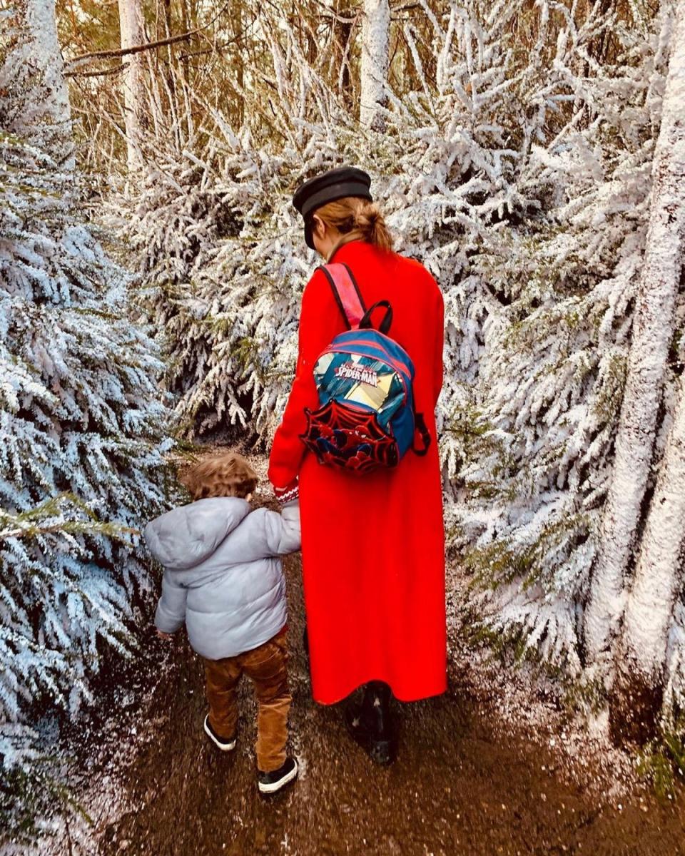 Cheryl with son Bear (Cheryl/Instagram)