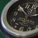 Detail of a clock from a 1912 Duesemberg. Shot at Mike Conroy's Ye Old Watch shop in Portsmouth, Va.