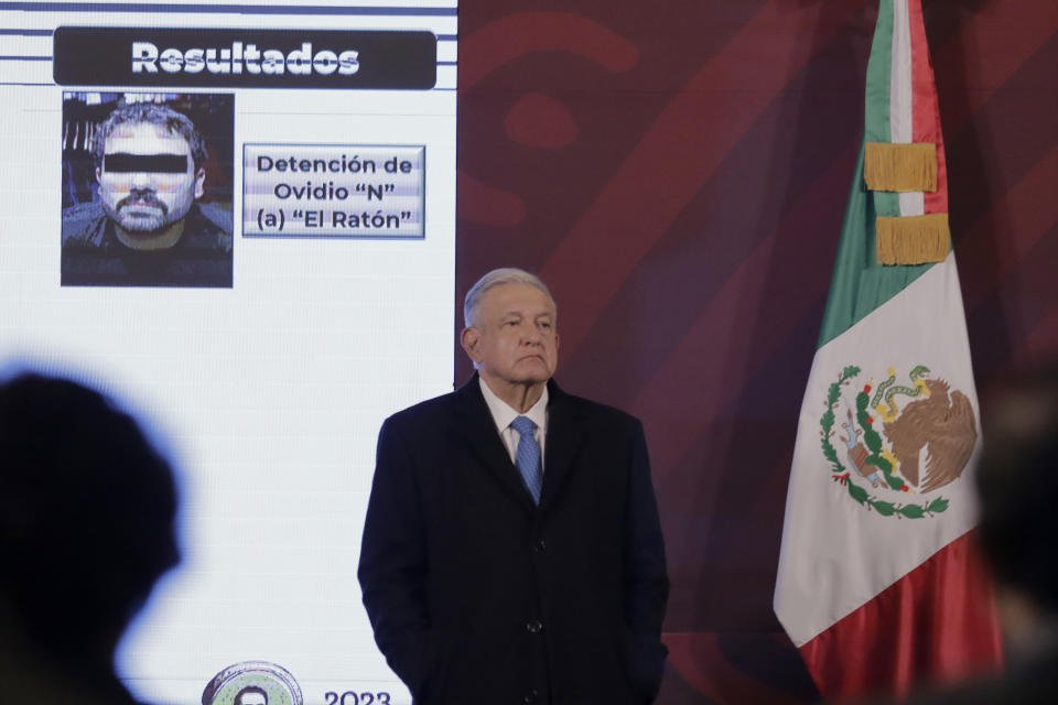 Andrés Manuel López Obrador, Presidente de México, explicó el operativo mediante el cual se recapturó al Ovidio Guzmán en Culiacán, Sinaloa. (Photo by Gerardo Vieyra/NurPhoto via Getty Images).