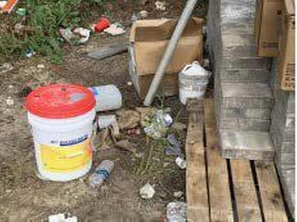 The South Carolina Department of Health and Environmental Control included these pictures in reports documenting what they say are dumping violations at 319 Reindeer Moss Court in the Myrtle Beach, South Carolina. Feb. 6, 2024.