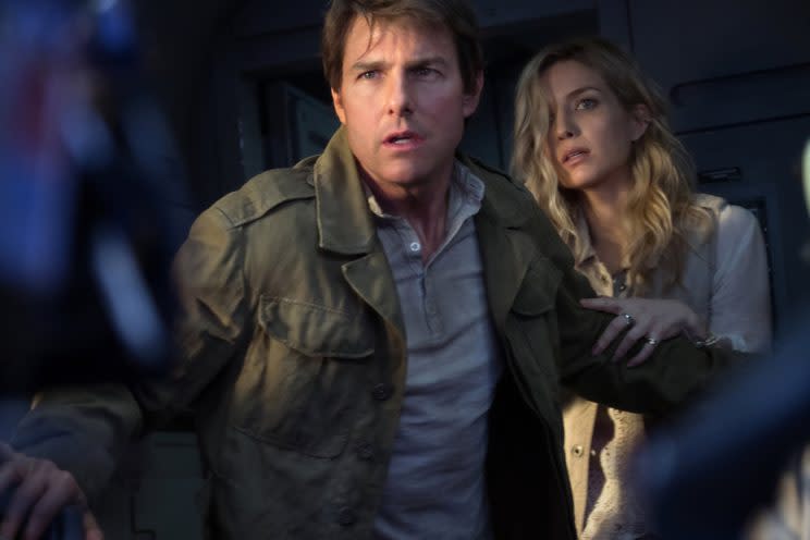 Tom Cruise and Annabelle Wallis in 'The Mummy'