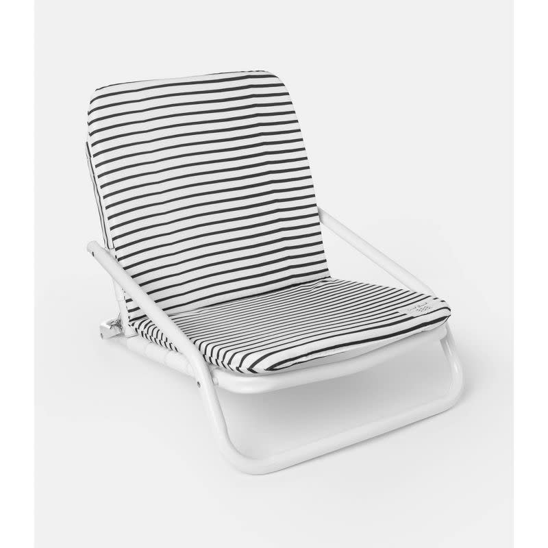 Local Beach Brush Stripe Aluminum Outdoor Portable Beach Chair