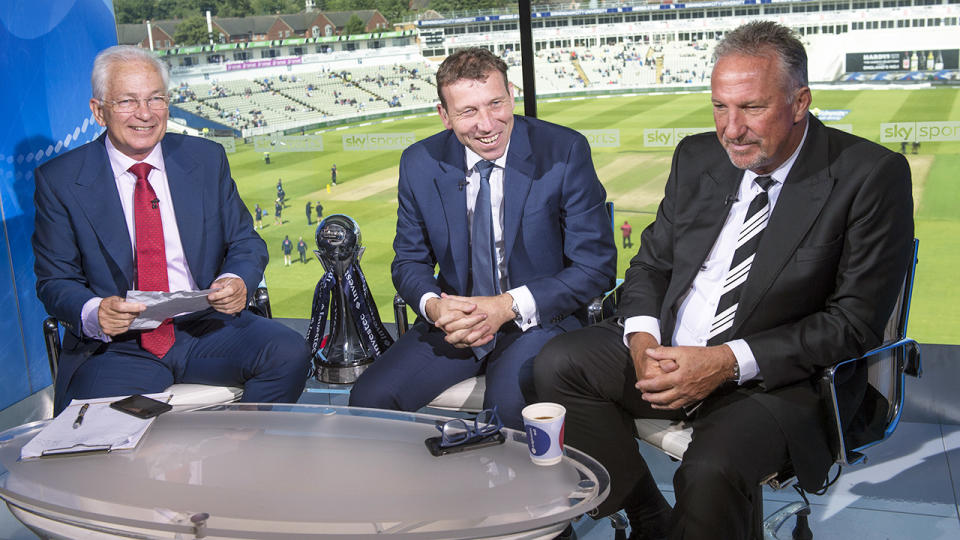 David Gower, Michael Atherton and Ian Botham, pictured here in comments to Sky Cricket in 2017.