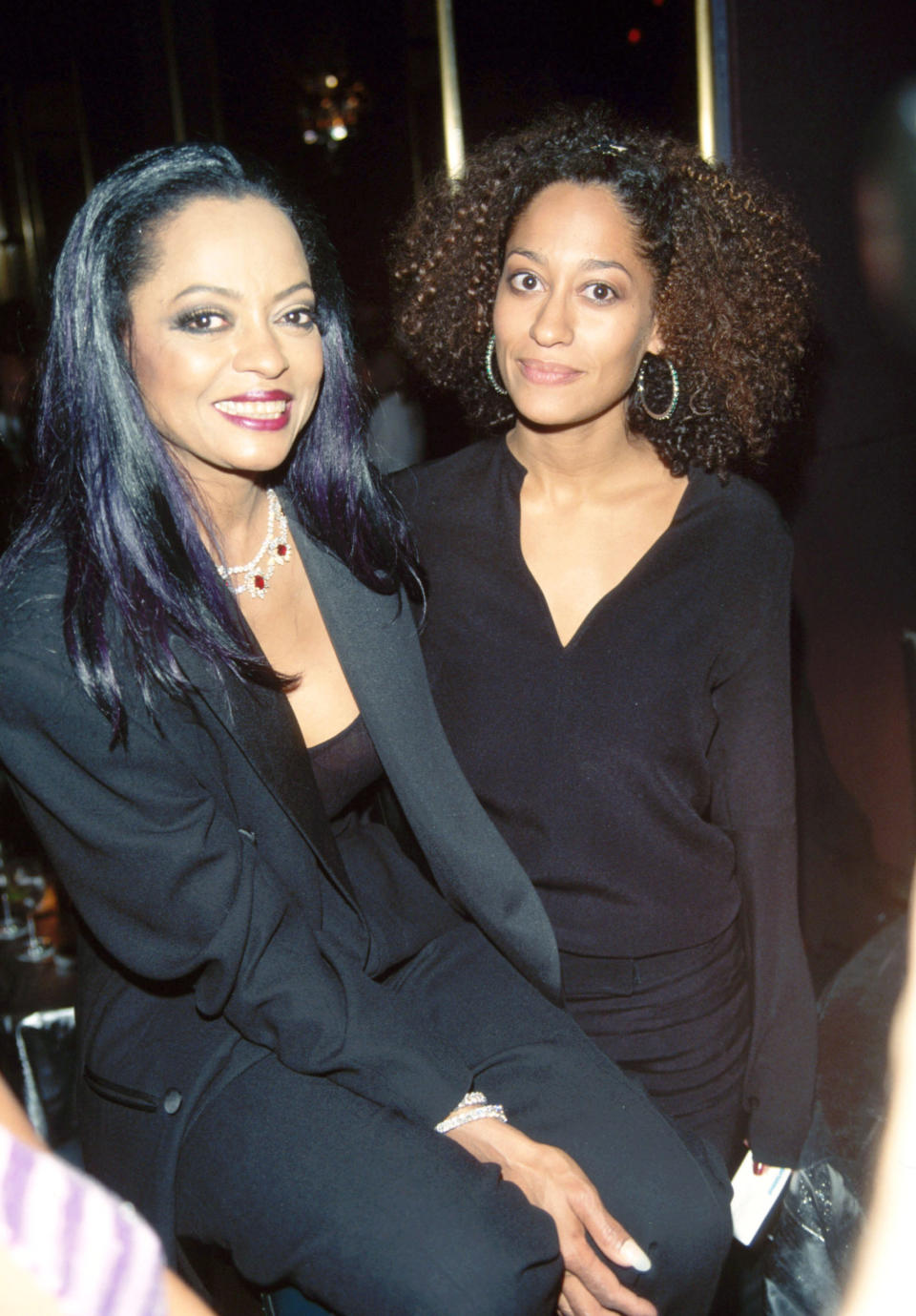 the mother and daughter duo smiling at an event