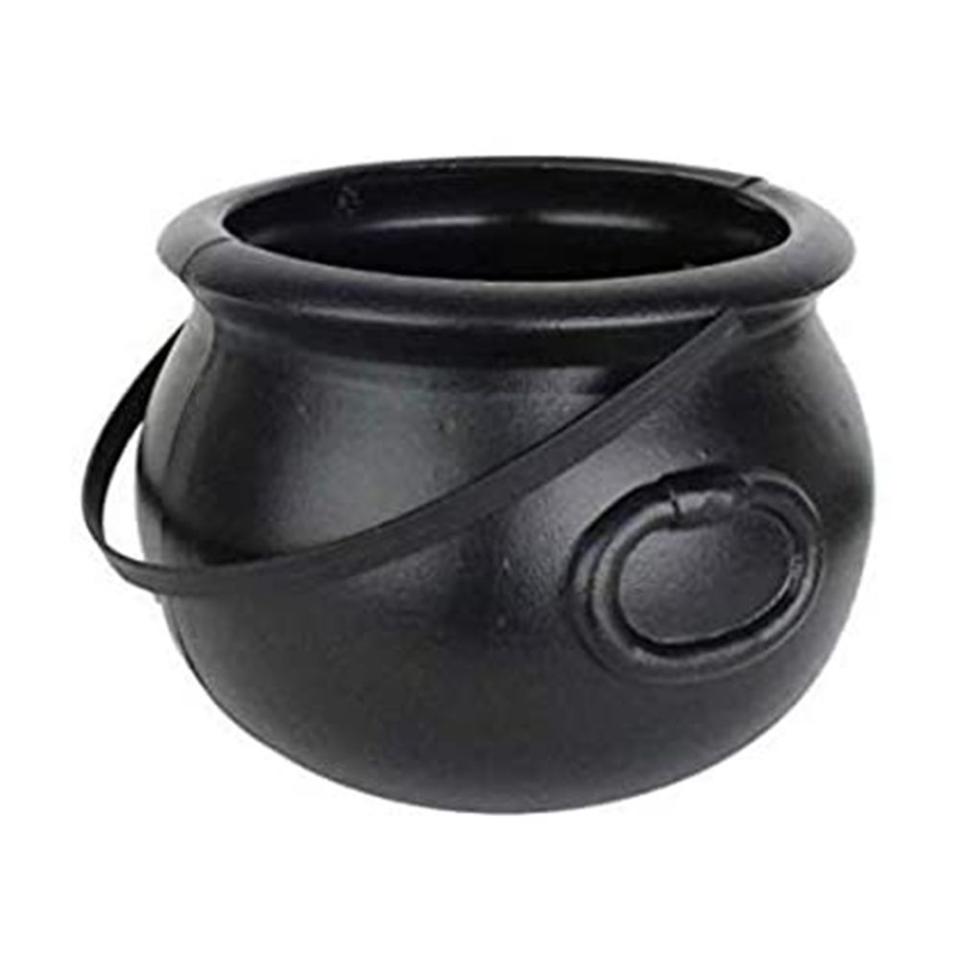 8-Inch Plastic Halloween Cauldron